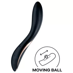   Satisfyer Rrrolling - vibratore punto G con sfere rotanti - silicone nero
