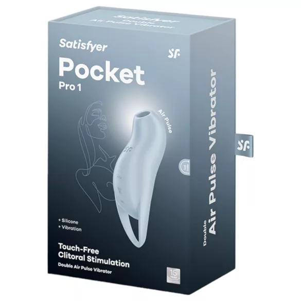 Satisfyer Pocket Pro 1 - stimolatore clitorideo onde d’aria - blu