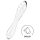 Satisfyer Dazzling Crystal 1 - doppia estremità in vetro (trasparente)