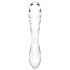 Satisfyer Dazzling Crystal 1 - doppia estremità in vetro (trasparente)