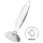 Satisfyer - dildo in vetro scanalato - trasparente