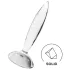 Satisfyer - dildo in vetro scanalato - trasparente