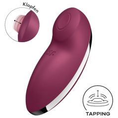   Satisfyer Tap & Climax 2 - stimolatore clitorideo e vibratore 2in1 - rosso