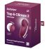 Satisfyer Tap & Climax 2 - Stimolatore e vibratore 2in1 (rosso)