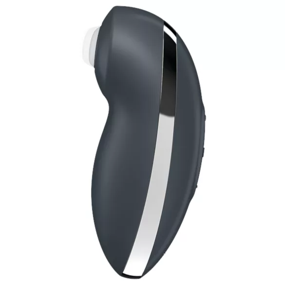 Satisfyer Tap & Climax 2 - vibratore clitoride 2in1 - silicone grigio