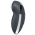 Satisfyer Tap & Climax 2 - vibratore clitoride 2in1 - silicone grigio