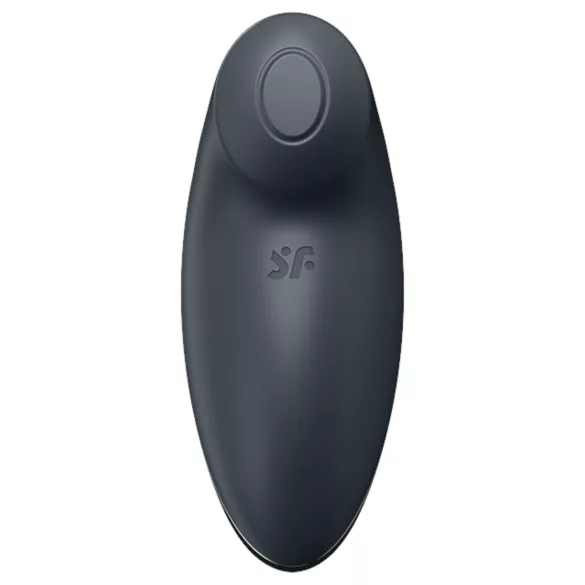Satisfyer Tap & Climax 2 - vibratore clitoride 2in1 - silicone grigio