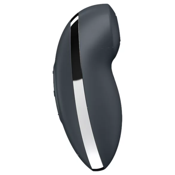 Satisfyer Tap & Climax 2 - vibratore clitoride 2in1 - silicone grigio