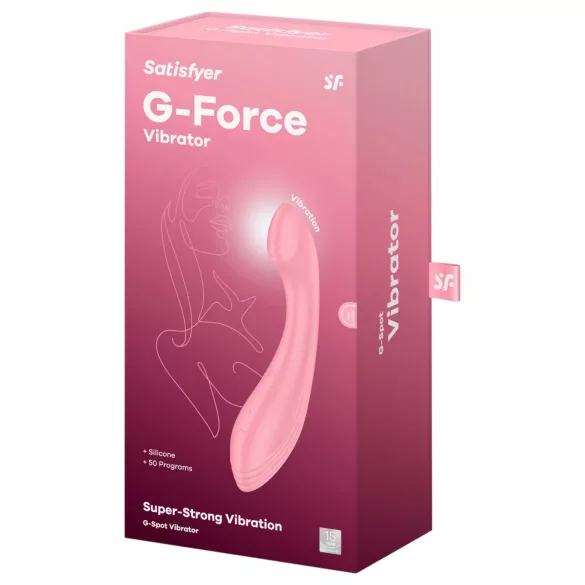 Satisfyer G-Force - vibratore punto G ricaricabile impermeabile - rosa