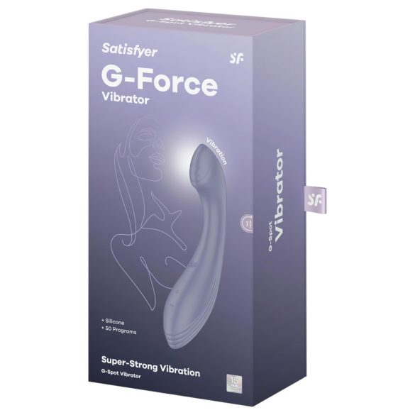 Satisfyer G-Force - vibratore punto G ricaricabile impermeabile lilla
