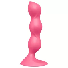   Satisfyer Triple Ball-R - vibratore anale con sfere - silicone rosa