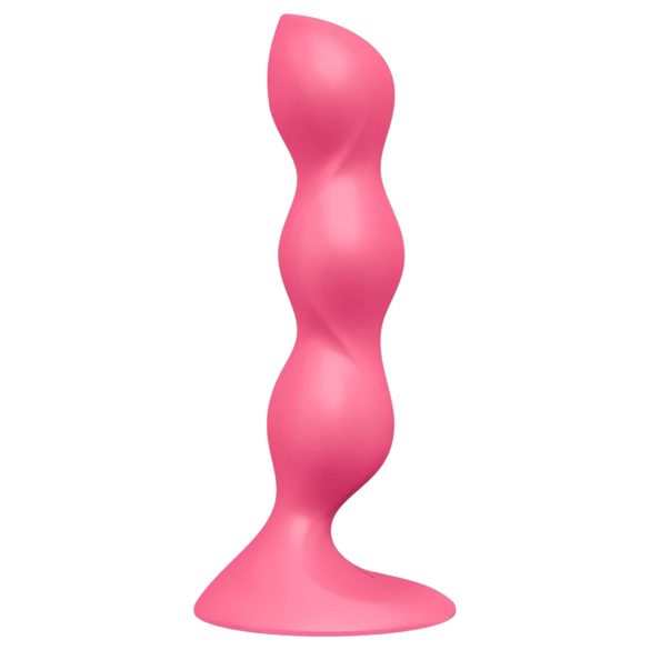 Satisfyer Triple Ball-R - vibratore anale con sfere - silicone rosa
