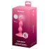Satisfyer Triple Ball-R - vibratore anale con sfere - silicone rosa