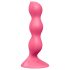 Satisfyer Triple Ball-R - vibratore anale con sfere - silicone rosa
