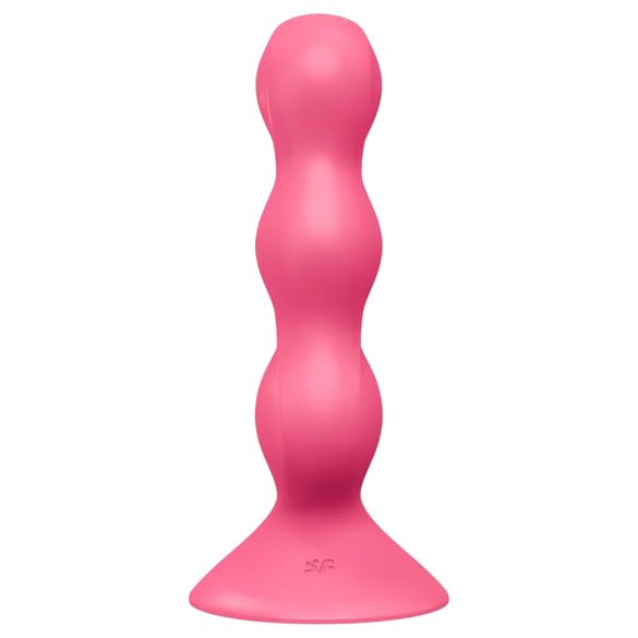 Satisfyer Triple Ball-R - vibratore anale con sfere - silicone rosa