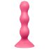 Satisfyer Triple Ball-R - vibratore anale con sfere - silicone rosa