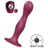 Satisfyer Double Ball-R - dildo con ventosa e peso - silicone rosso