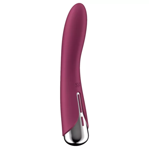 Satisfyer Spinning Vibe 1 - vibratore punto G rotante - silicone rosso