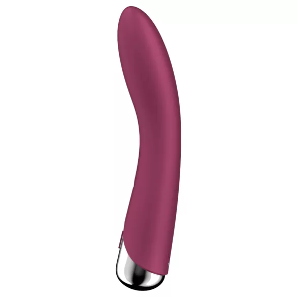 Satisfyer Spinning Vibe 1 - vibratore punto G rotante - silicone rosso