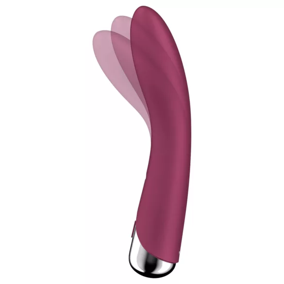 Satisfyer Spinning Vibe 1 - vibratore punto G rotante - silicone rosso