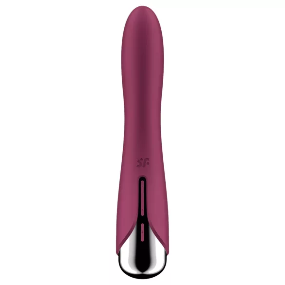 Satisfyer Spinning Vibe 1 - vibratore punto G rotante - silicone rosso