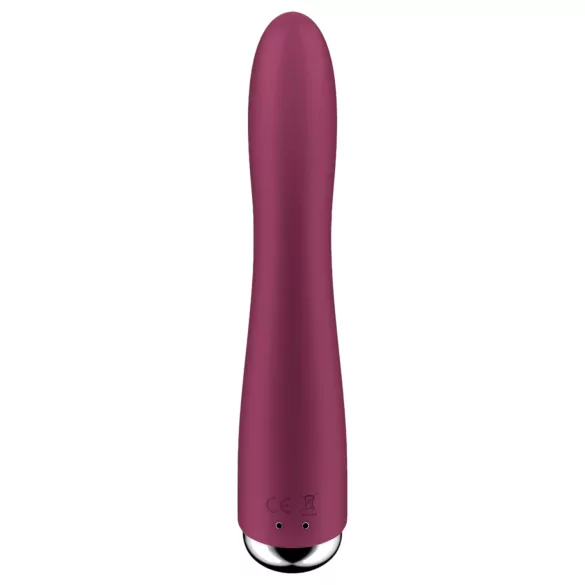 Satisfyer Spinning Vibe 1 - vibratore punto G rotante - silicone rosso