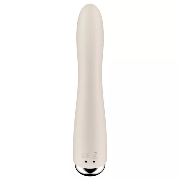 Satisfyer Spinning Vibe 1 - vibratore punto G rotante - silicone beige