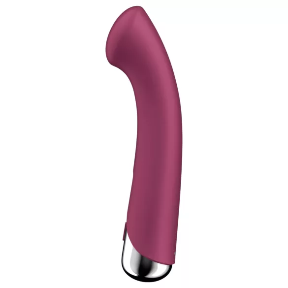 Satisfyer Spinning G-Spot 1 - vibratore punto G rotante - silicone rosso
