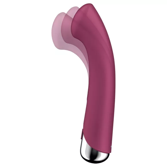 Satisfyer Spinning G-Spot 1 - vibratore punto G rotante - silicone rosso