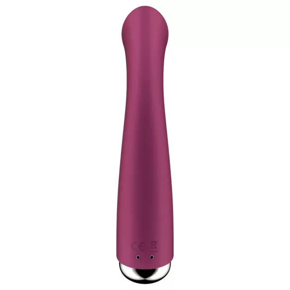 Satisfyer Spinning G-Spot 1 - vibratore punto G rotante - silicone rosso