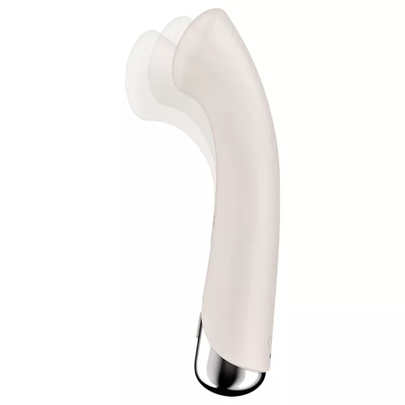 Satisfyer Spinning G-Spot 1 - vibratore punto G rotante - silicone beige