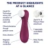 Satisfyer Pro 2 Gen3 - Stimolatore clitorideo a onde d’aria controllato tramite app (rosso)