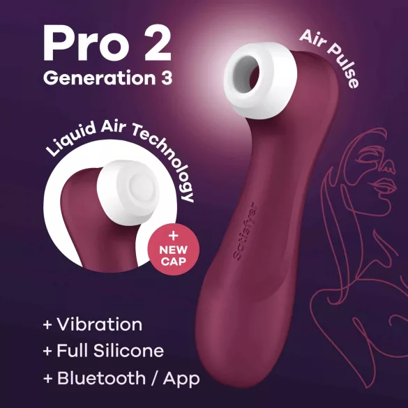 Satisfyer Pro 2 Gen3 - stimolatore clitorideo a onde d’aria intelligente - rosso
