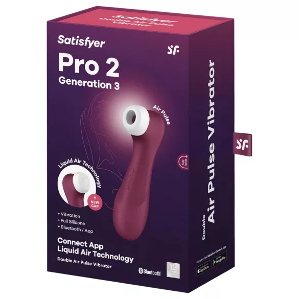 Satisfyer Pro 2 Gen3 - stimolatore clitorideo a onde d’aria intelligente - rosso