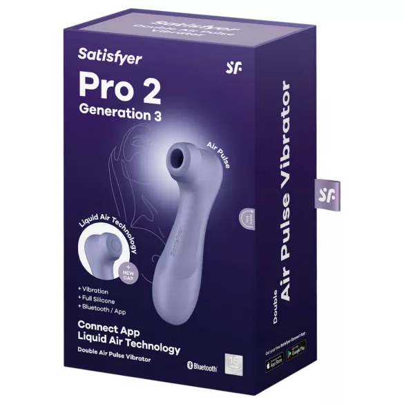 Satisfyer Pro 2 Gen3 - stimolatore clitorideo onde d'aria smart - viola