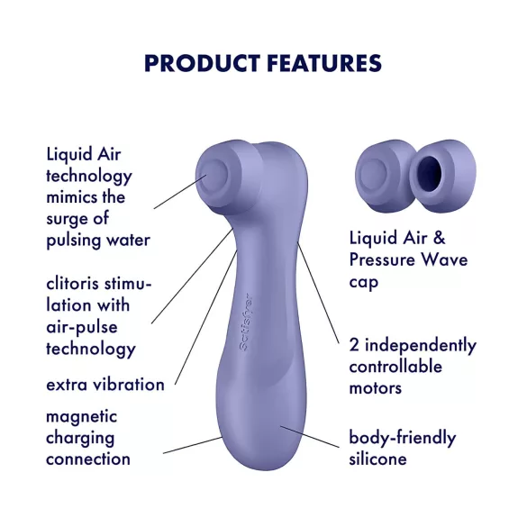Satisfyer Pro 2 Gen3 - stimolatore clitorideo onde d’aria ricaricabile - viola