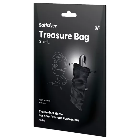 Satisfyer - borsa discreta porta sex toys - misura media - nero