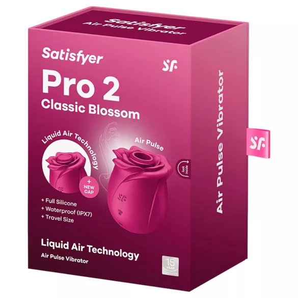 Satisfyer Pro 2 Classic Blossom - stimolatore clitorideo a onde d’aria - rosso