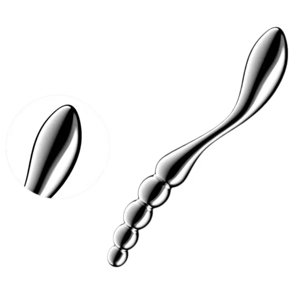 Satisfyer Star Force 1 - dildo anale a sfere in acciaio - argento