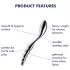 Satisfyer Star Force 1 - dildo anale a sfere in acciaio - argento