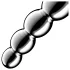 Satisfyer Star Force 1 - dildo anale a sfere in acciaio - argento