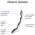 Satisfyer Cosmic Crest 2 - dildo anale acciaio ondulato - argento