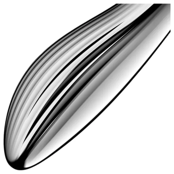 Satisfyer Pure Gravity 1 - dildo anale in acciaio con rilievi - argento