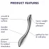 Satisfyer Pure Gravity 1 - dildo anale in acciaio con rilievi - argento