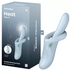   Satisfyer Heat Flex 4 - vibratore con braccio riscaldante per clitoride (blu)