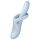 Satisfyer Heat Flex 4 - Vibratore Riscaldante con Braccio Stimolante (Argento)
