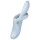 Satisfyer Heat Flex 4 - vibratore riscaldante con braccio per il clitoride (argento)