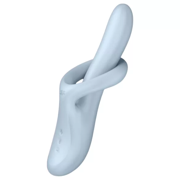 Satisfyer Heat Flex 4 - vibratore riscaldante con braccio per il clitoride (argento)