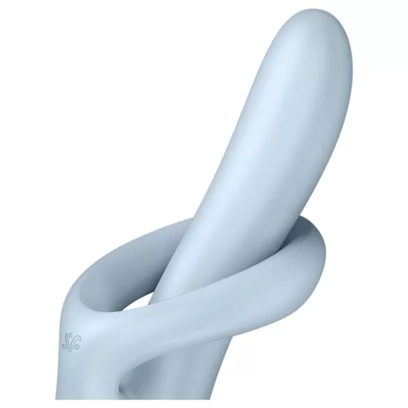 Satisfyer Heat Flex 4 - vibratore con braccio riscaldante per clitoride (blu)