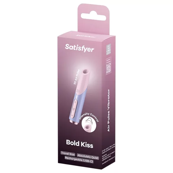 Satisfyer Bold Kiss - vibratore clitorideo onda d’aria - rosa